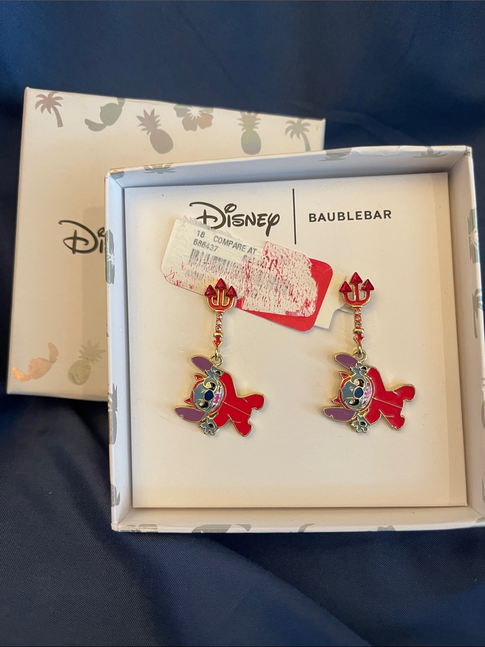 Disney BaubleBar Stitch Devil Dangle Earrings